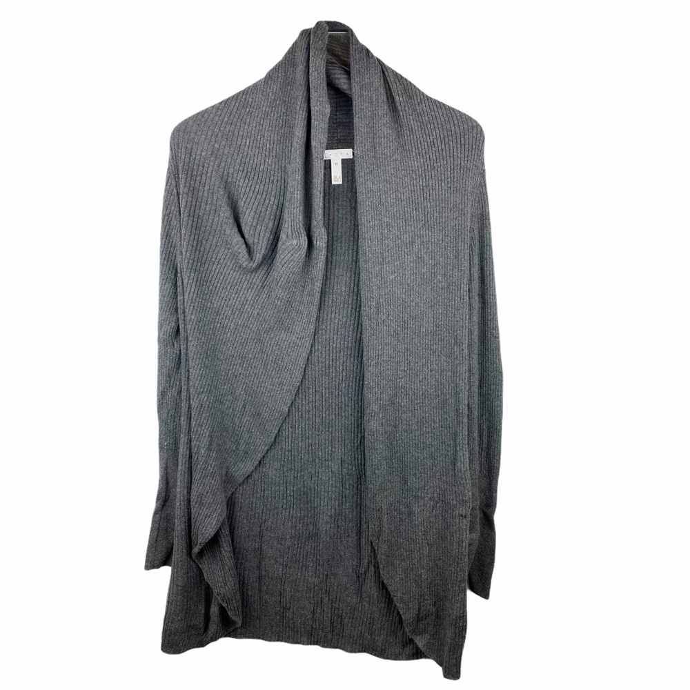 Anthropologie Leith Draped Knit Open Wool Blend Cardigan Duster XS